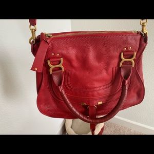Chloe Marcie small double carry satchel bag